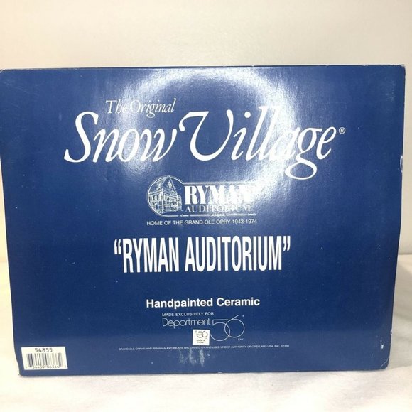 Dept 56 Snow Village - Ryman Auditorium / Grand Ole Opry - Picture 5 of 5